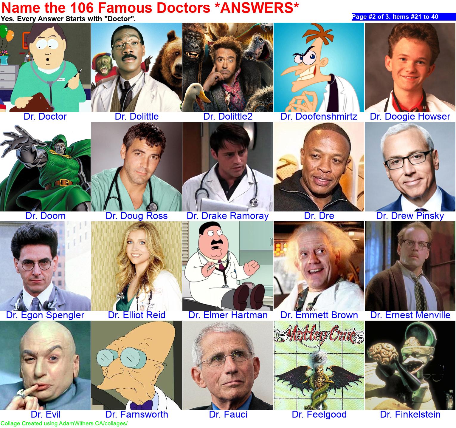 CollageA: guessDoctors Page 2